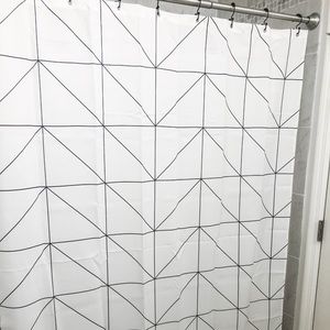 Geometric shower curtain